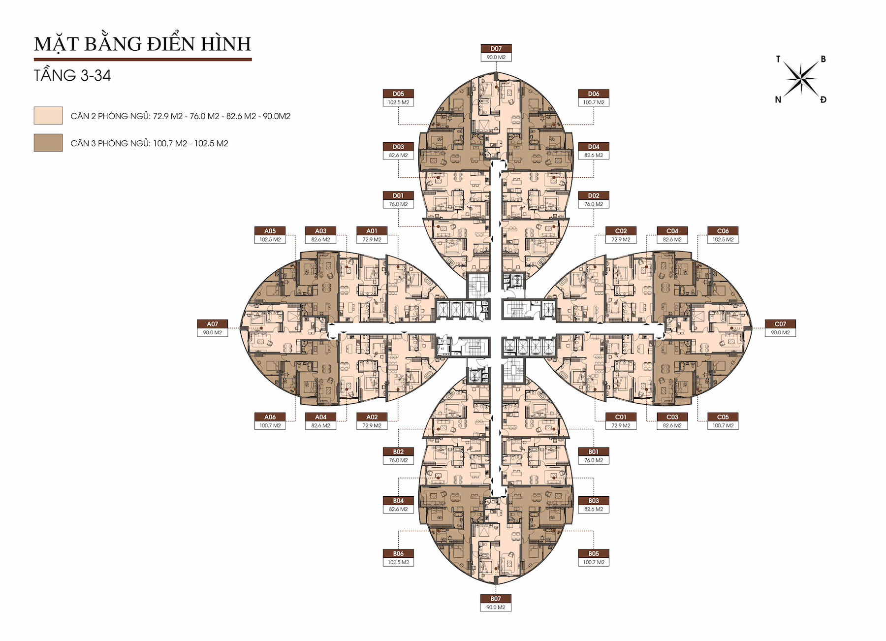 Mặt bằng Dư án The Queen Giải Phóng