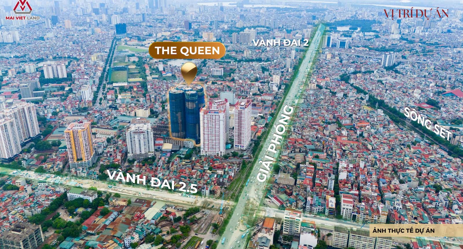 Vị trí vàng của Dự án The Queen