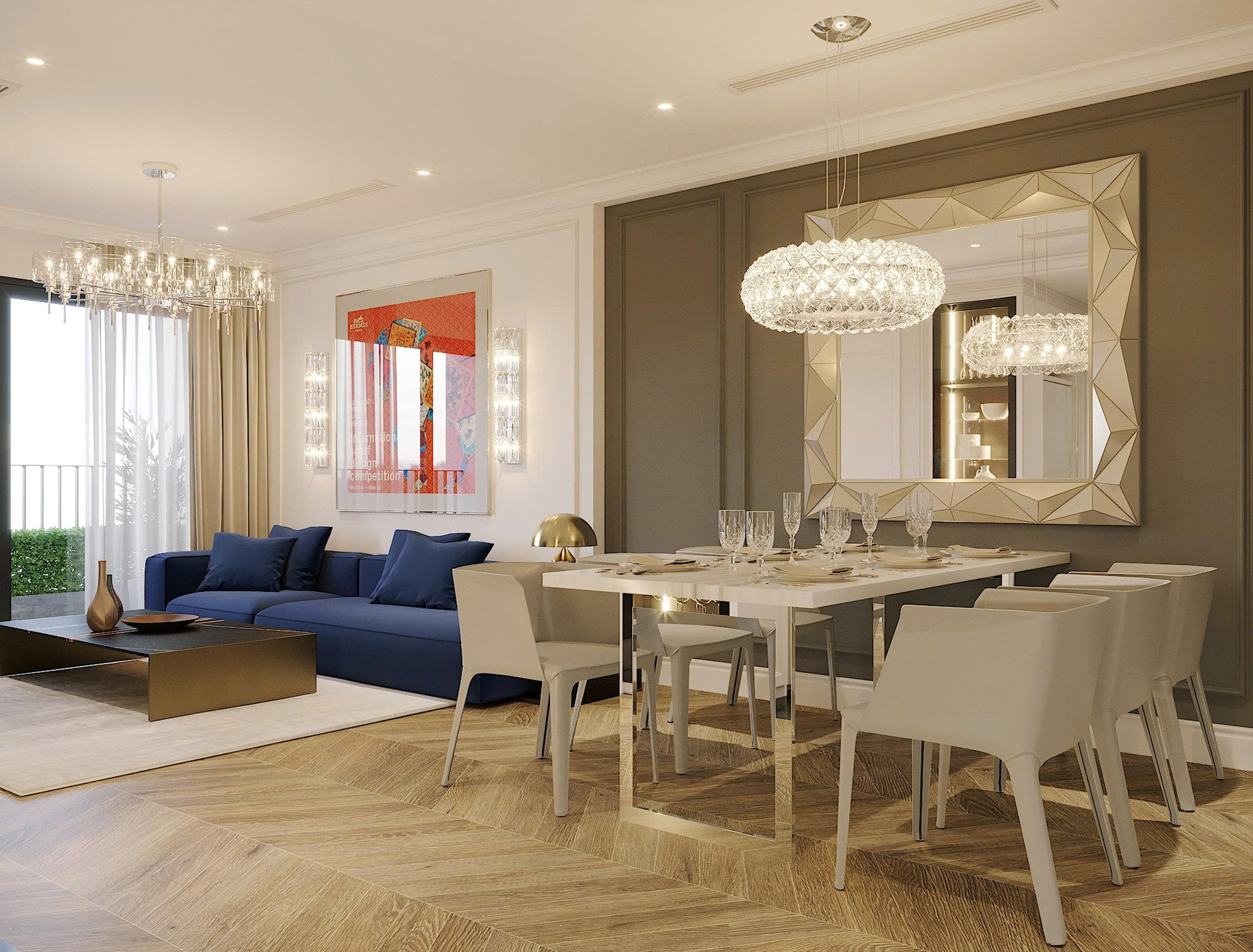 căn hộ 3 ngủ The Queen 360 Giải Phóng