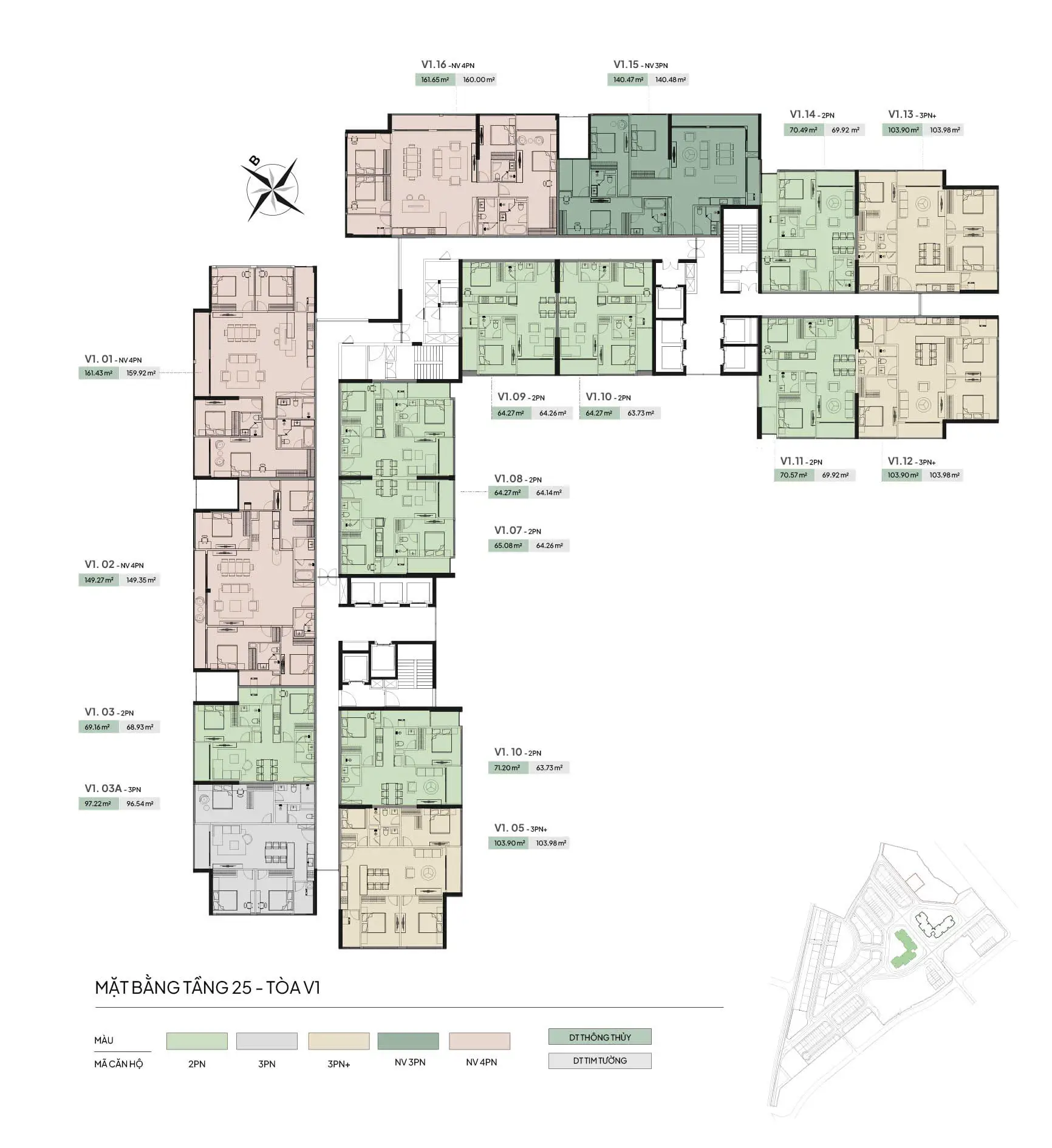 Mặt bằng The Vista Văn La