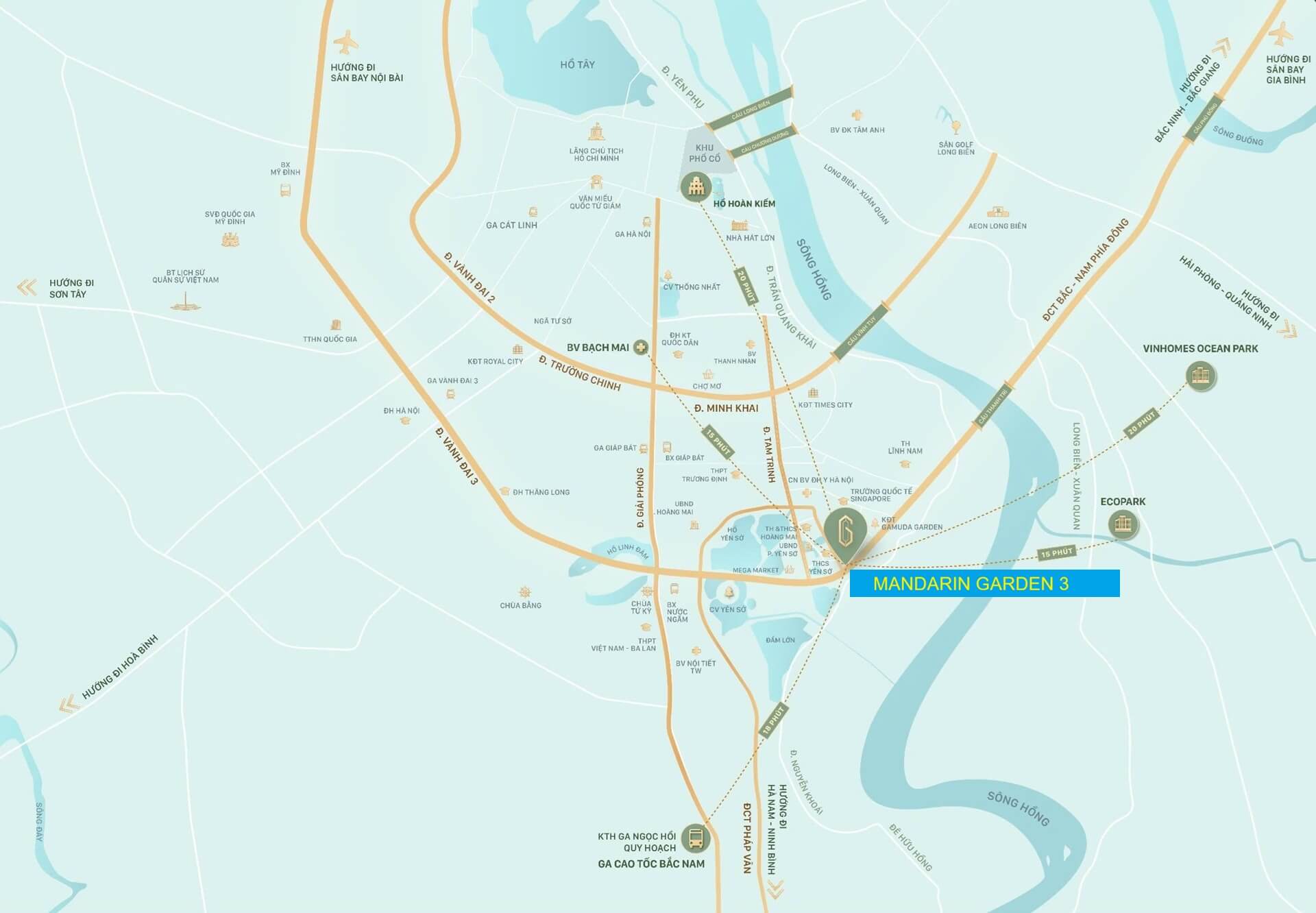 Vị trí Dự án Mandarin Garden 3
