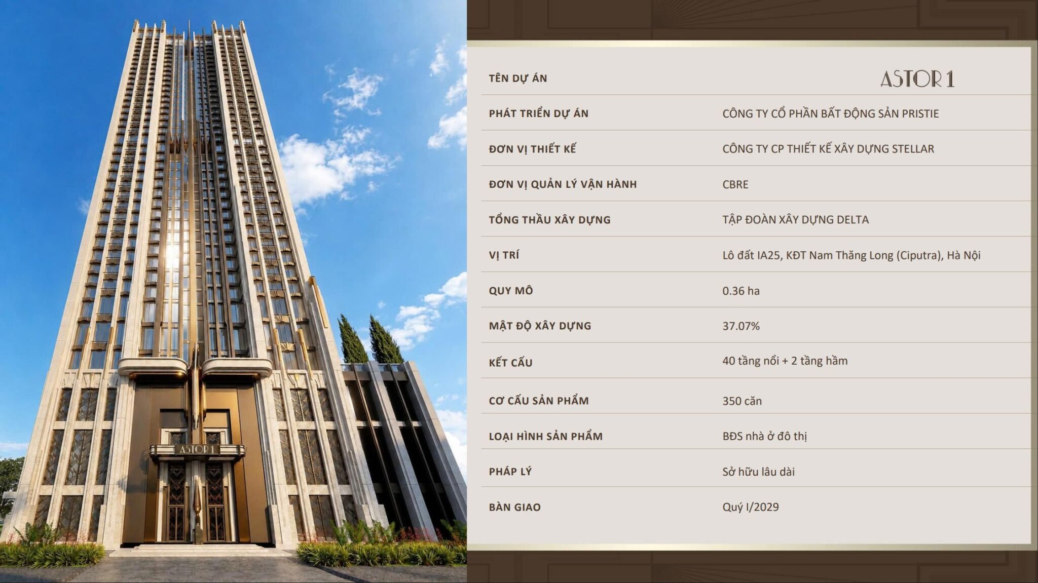 Phối cảnh dự án Astor 1