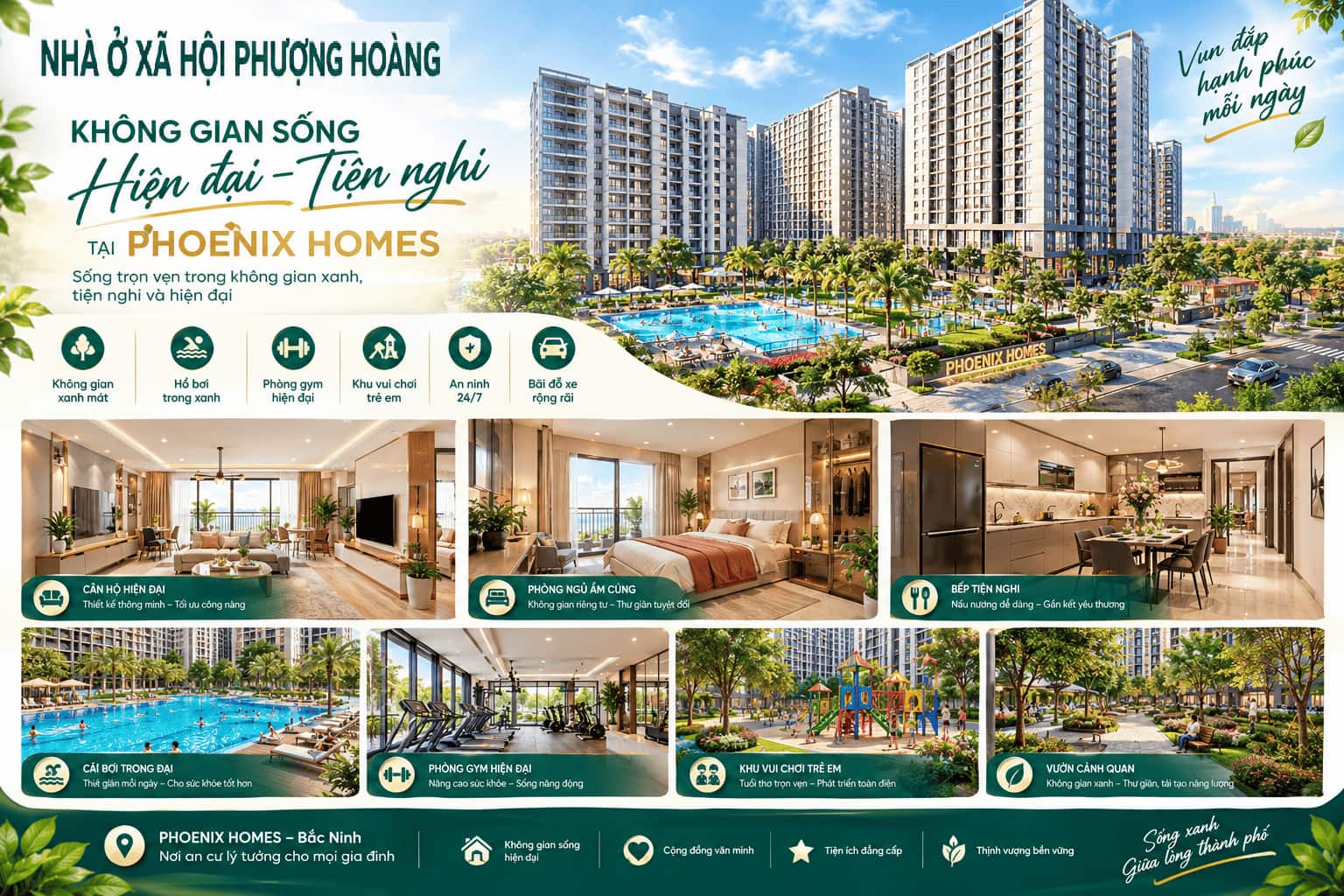 Hệ thống tiện ích Phoenix Homes